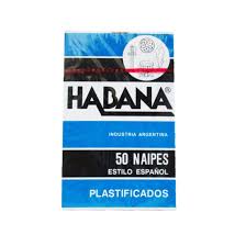 NAIPES HABANA  PLASTIFICADAS 50 uni       CARTAS